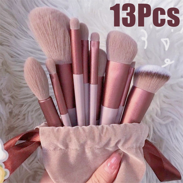 Set de 13 pinceles de maquillaje