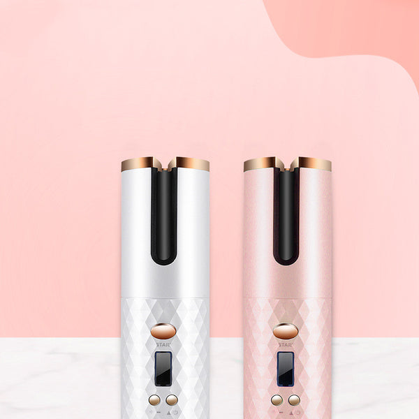 Rizador de Pelo automático portátil con pantalla para ondas y rizos