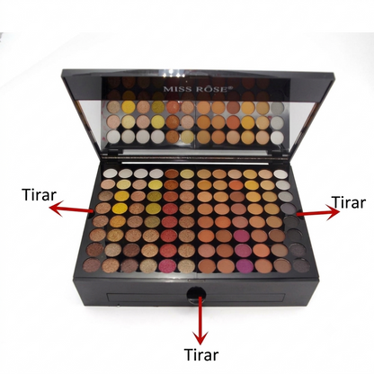 Set de 180 sombras de ojos y coloretes con estuche de maquillaje