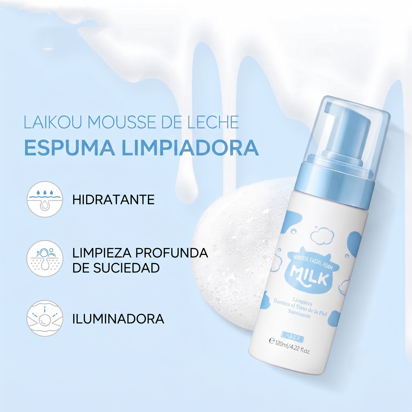 Producto para el cuidado de la piel que limpia los poros, 120 ml