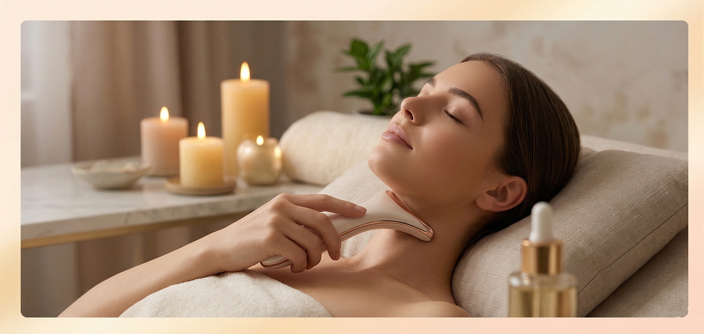 Masajeador Cuello y Rostro Lifting LED 7 Colores | Antiarrugas y Reafirmante